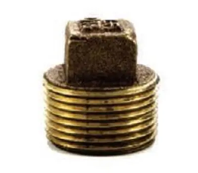 CHARMAN 550477-NL 1-1/2 in. NPT Bronze Straight Square Head Plug, Lead Free
