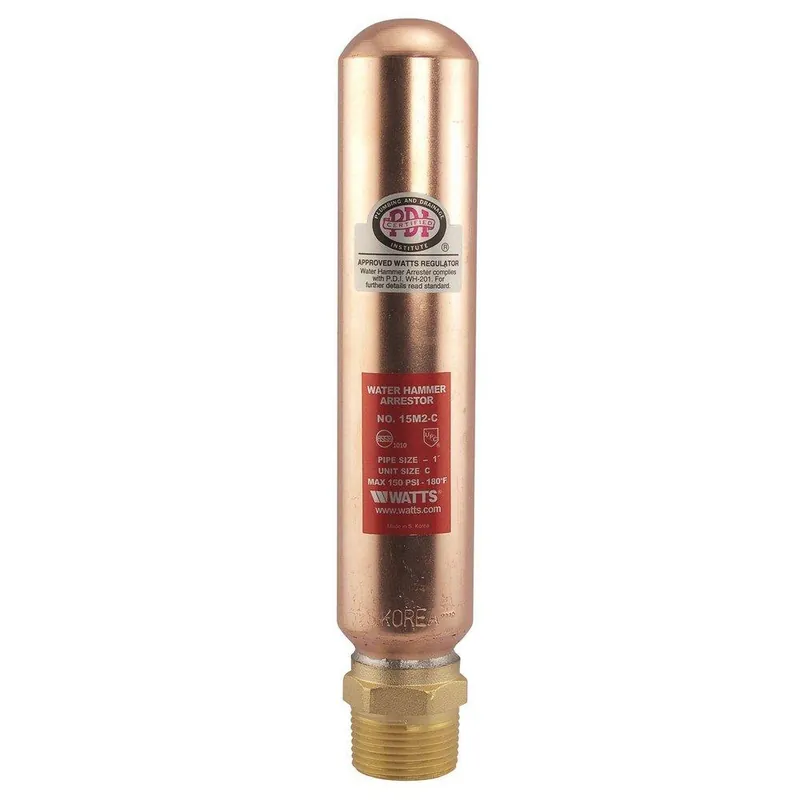 Watts 0750162 Series LF15M2 1 in. Copper and Plastic NPT Water Hammer Arrestor