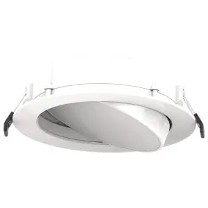 RAB Lighting WFRLA6R129FA120WS Gimbal Wafer LED Downlight 12W 6 in.