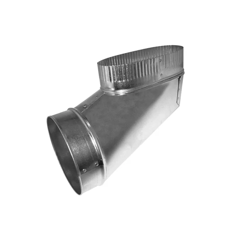 Southwark 1067 Oval Boot 90 Degree 7 Galvanized 30 Gauge