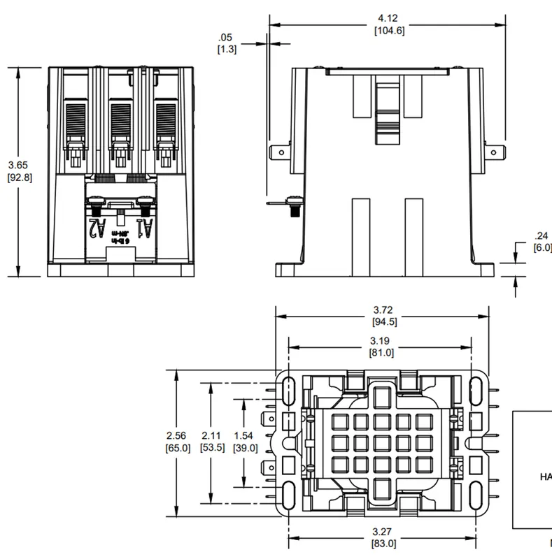 Precision Electric Motor Sales H350B Contactor Replaces C3L50B