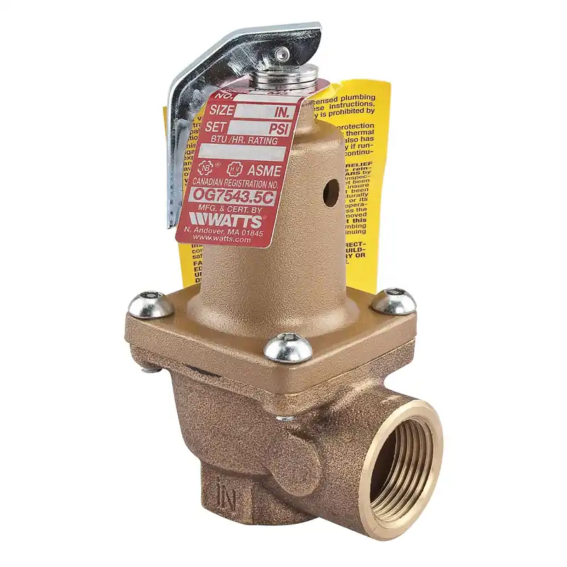 WATTS 0275600 Pressure Relief Valve 1-1/4 in Nominal FNPT 30 to 150 psi