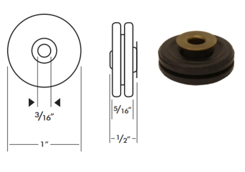Precision Electric Motor Sales B177-0011 Rubber Mounting Rings