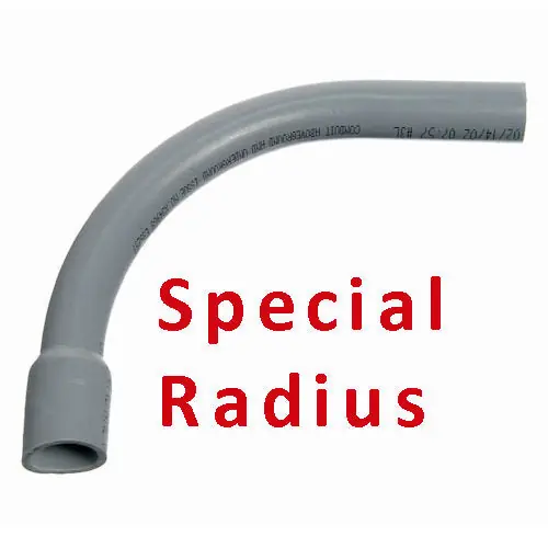 Generic Conduit 4.0-3690-BE PVC Sch40 Conduit 90deg Elbow Special 36 Radius