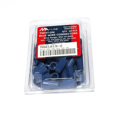 Ma-line MA01019-2 Blue Hrd Wre Nut 50/ Pk