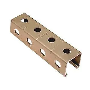 Thomas Betts B995-10 Galv-Krom Steel 1-Channel With Punched Hole 10-ft x 1-1/2-Inch x 1-1/2-Inch