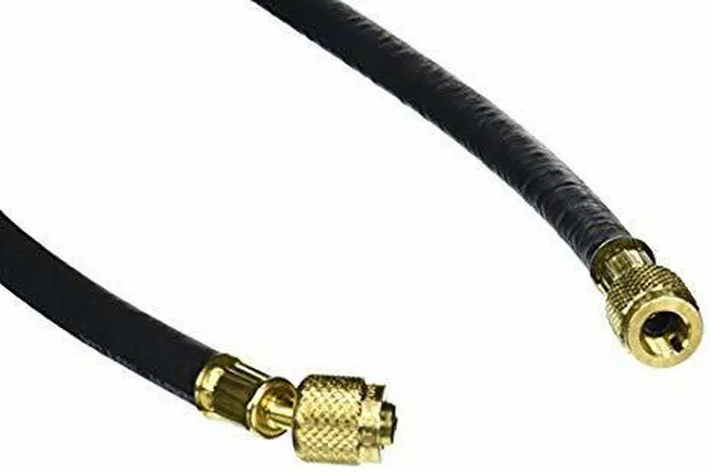 Yellow Jacket 15036 Plus II 1/4 in. Heavy Duty Charging Hose 36 in. x HCA Hose Straight x Angle