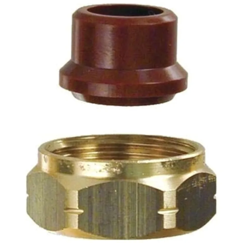 Viega 19305 1/2 x 1/2, SVC Compression x SVC Compression, 160 PSI, Brass, Straight, Adapter
