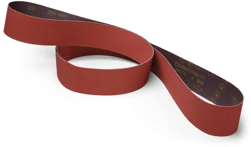 3M 7100141686 Cubitron II 120+ Grit Precision Shaped Ceramic Cloth Belt 1/4 in x 24 in