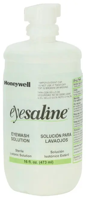 R3 SAFETY 32-000454-0000-H5 Eyesaline Eyewash 16 oz Bottle Replacement MPN