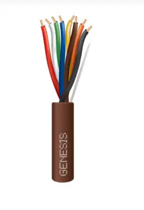 Honeywell 47160307 General Purpose Thermostat Cable, Spool Packaging, 150VAC, (8) 18 AWG Bare Solid Copper Conductor, 4 X 250 FT. REELS