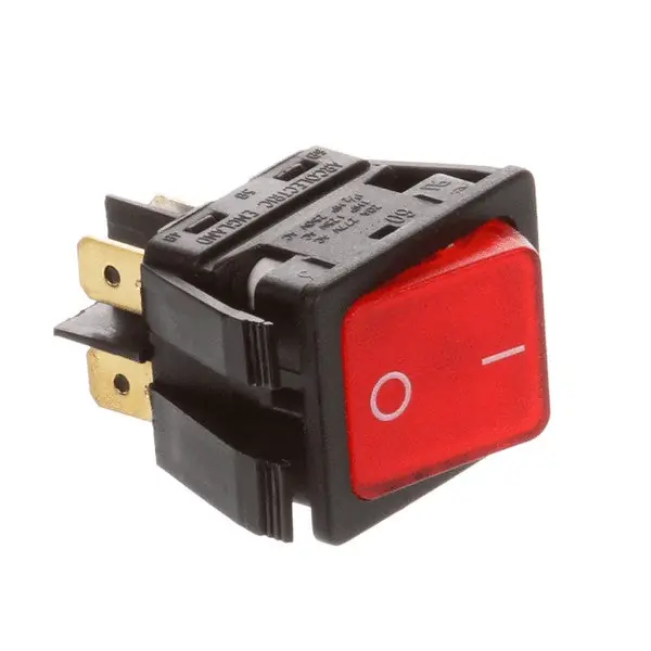 Champion CHA512221 SWITCH ROCKER DPST RED NEON 250V