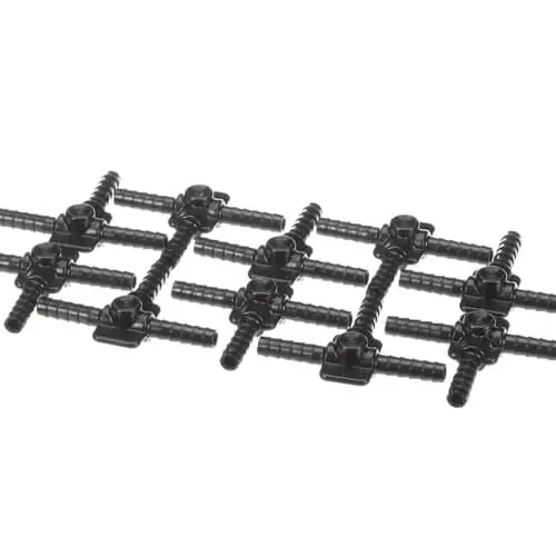 Unox KVL1127A 6Mm Barbed T-shaped Fitting 10 Pcs Kit