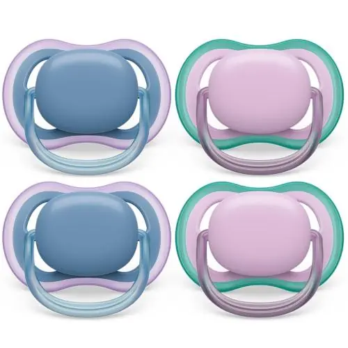 Avent SCF085/54 Ultra Air Pacifier 4 PK Girl