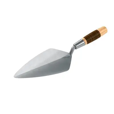 Bon Keystone 72-535 Narrow London Forged Steel Brick Trowel - 10 with Leather Handle