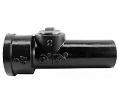 Charlotte Pipe SV000802600 Cast Iron Cleanout Tee 12 inch x 12 inch x 8 inch Spigot x Hub x Female NPT Thread