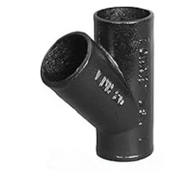 Charlotte Pipe NH000205000 Cast Iron Wye 8 inch x 8 inch x 8 inch Spigot x Spigot x Spigot