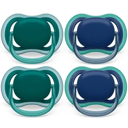 Avent SCF085/52 Ultra Air Pacifier 4 PK Boy