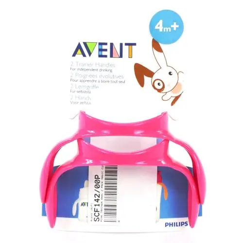 Avent SCF142/00P Pink Trainer Hndl 2 Pack Magic