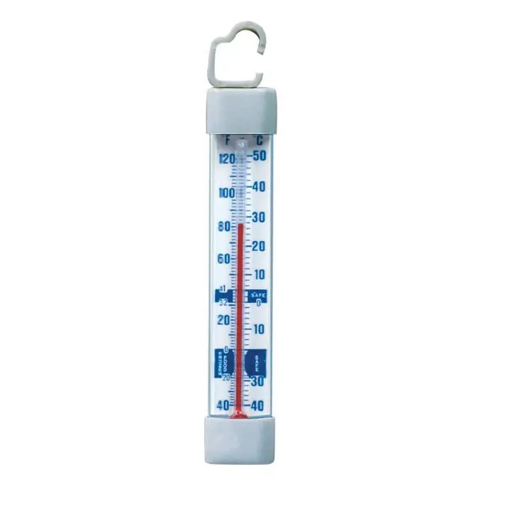 Cooper-Atkins 330-0-4 Thermometer Refrigerator Freezer Vertical Glass -40 to 120 Degree F 50/Pack
