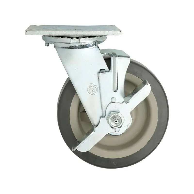 Metro C6PB Caster Plate/Brake 6 Dia Polyurethane