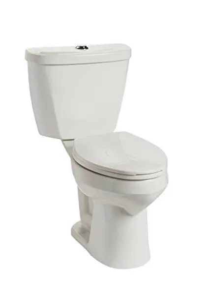 MANSFIELD 384.3386.WHT Summit Dual-Flush Two-Piece Elongated Comfort Height Toilet - Less Seat