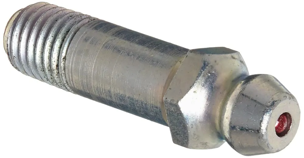 Alemite 1698-B Hydraulic Fitting Straight 1-1/8 in L Male/Male 1/4 in (SAE)