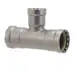 MegaPress 25401 Pipe Tee, 2 x 2 x 1-1/2 in, Press, Carbon Steel, Import