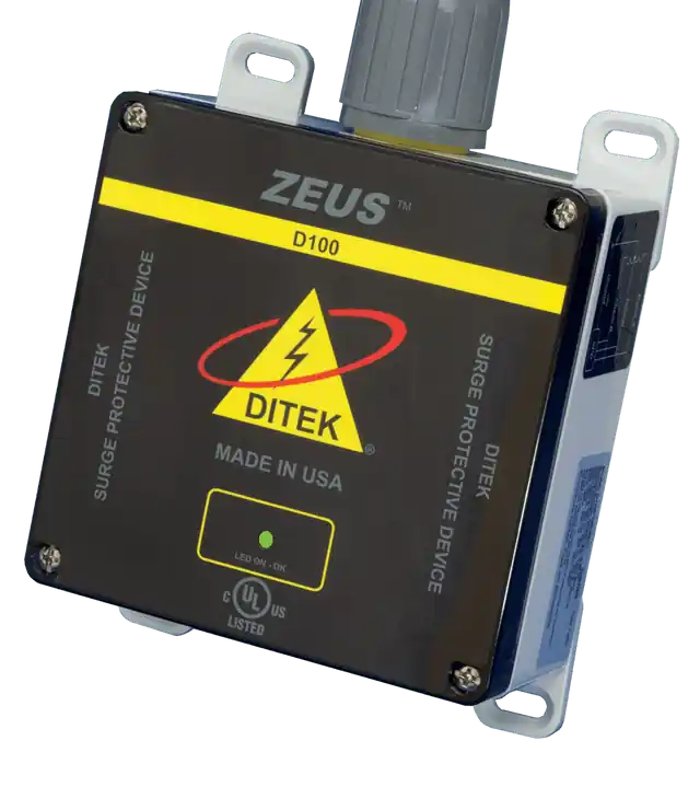 DITEK D100-120/2083Y Industrial Surge Protective Device, 100kA/Phase, 120/208VAC