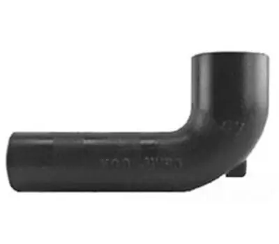 Charlotte Pipe SV002002600 Cast Iron Elbow Service Closet Bend Plain Less Collar, 4 inch x 4 inch, 4 inch x 12 inch