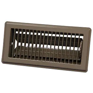 Continental Industries 28B0412 Floor Register 4 x 10 Brown Steel