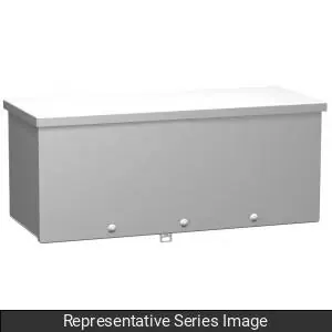 Hammond Manufacturing C3RWT648 Type 3R Wiring Trough - 6 x 6 x 48 Inch
