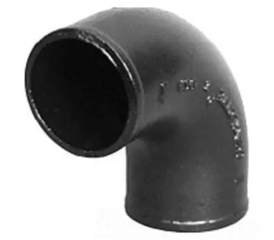 Charlotte Pipe NH000041000 Cast Iron Elbow No Hub 1/4 Bend, 3 inch x 3 inch