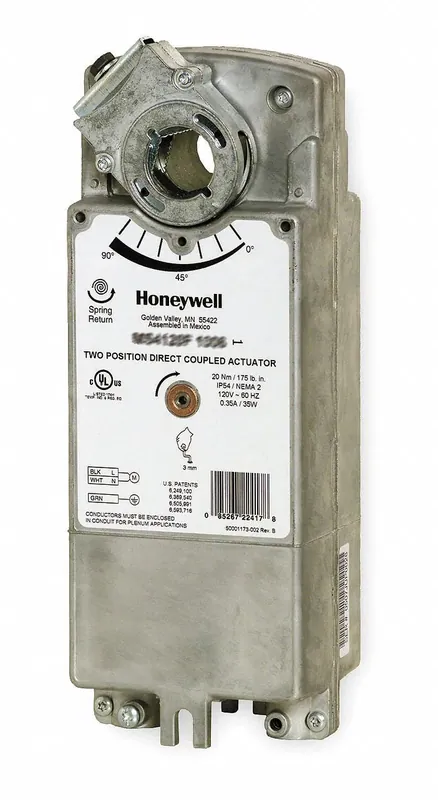 Honeywell MS4120A1209 Two Position Spring Return Direct Coupled Actuator For On/Off Damper Control 175 LB-IN Torque