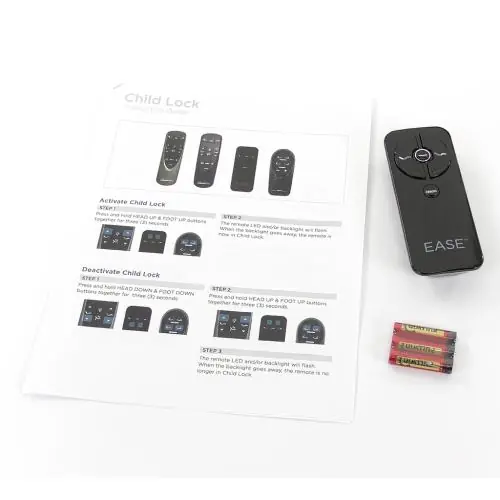 Tempur-pedic 68002411-KIT Remote 6 Button Wireless