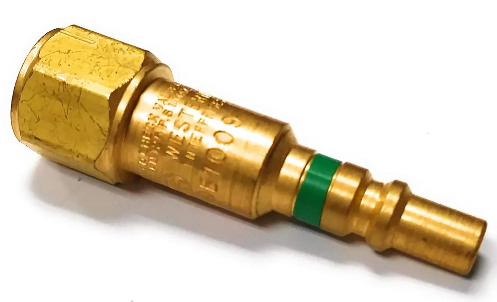 Western Enterprises QDB100 Quick Connect Component Male Plug  Oxygen