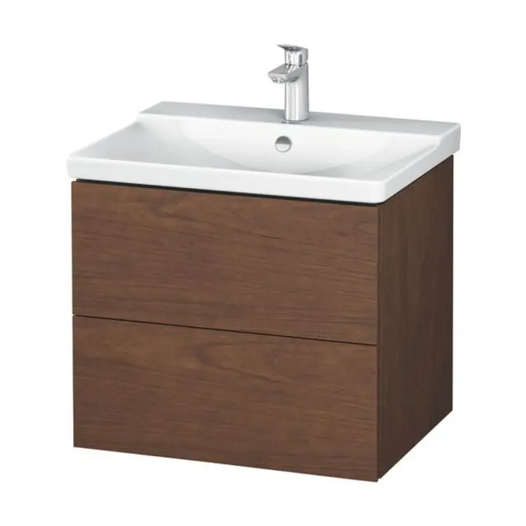 DURAVIT LC624401313 L-Cube 24-3/8 Wall Mount Vanity Cabinet - American Walnut