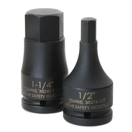 Williams JHW38236 Socket Bit 3/4 Inch Drive 1 1/8 Inch Size Hex
