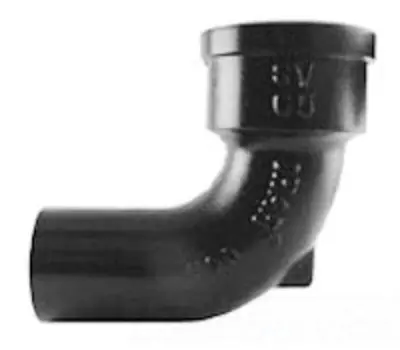 Charlotte Pipe SV000050600 Cast Iron Elbow Service 1/4 Bend 2 inch x 2 inch