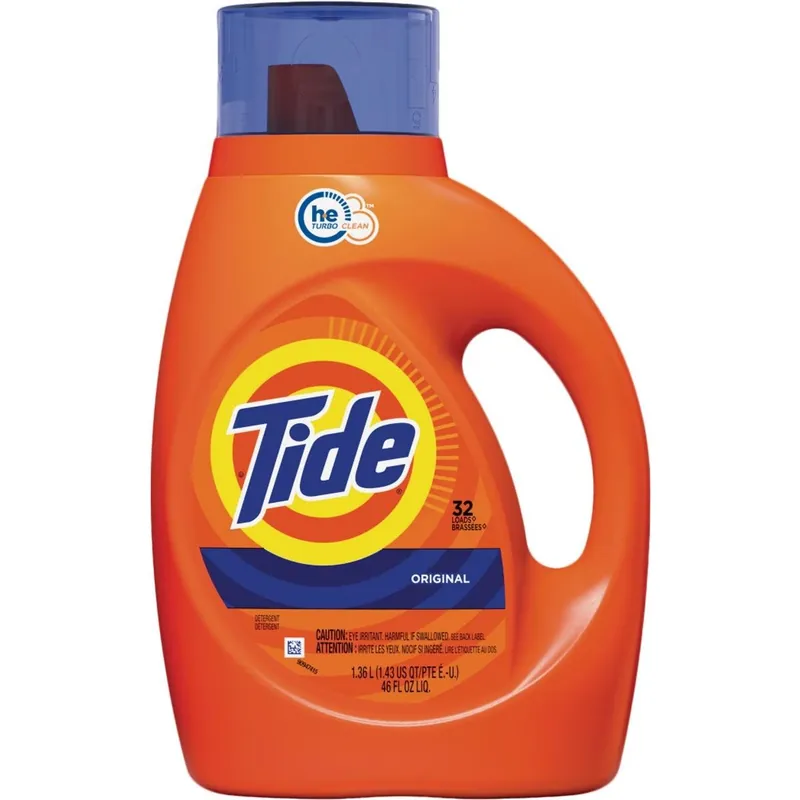 Tide 3700040212 HE Liquid Laundry Detergent 46 Oz 32 Load