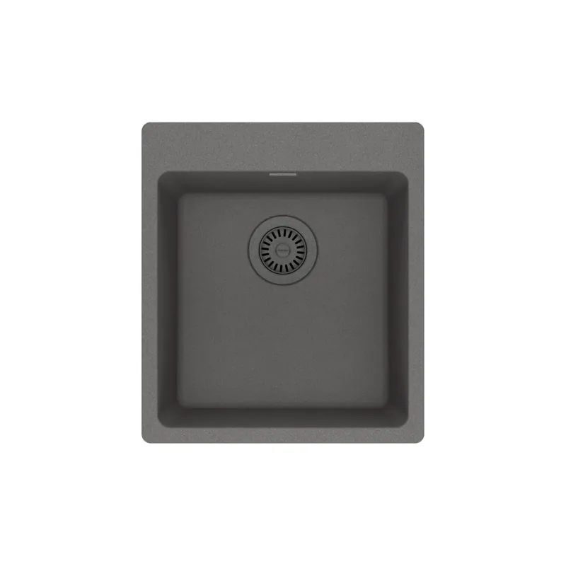 Franke MAG61015-SHG Maris Dual Mount 17.31-in x 19.69-in Granite Single Bowl Bar / Prep Sink in Stone Grey