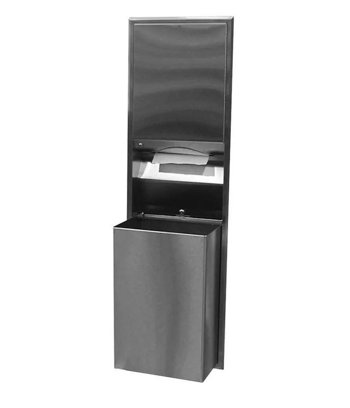 Bobrick 3947 Combination Paper Towel Dispenser and Waste Receptacle