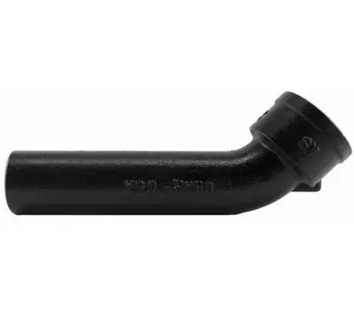 Charlotte Pipe SV000261000 Cast Iron Elbow Service Long 1/8 Bend, 3 inch x 3 inch