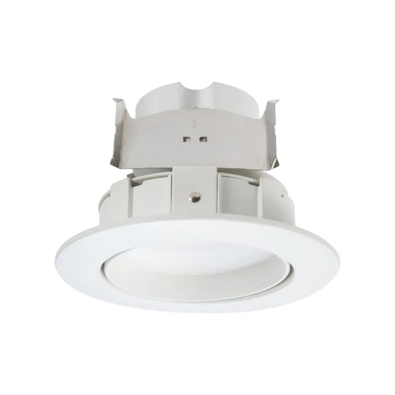Cooper Lighting Solutions RA4069S1EWHR Halo 4 Inch LED Adjustable Gimbal, 7 Watt, White