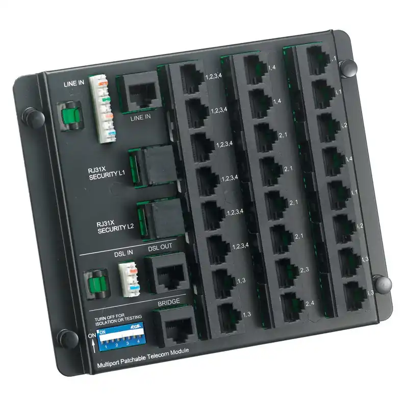 PREMISE WIRING NSOMTM24 Multi-Port Patchable Standard Telephone Module