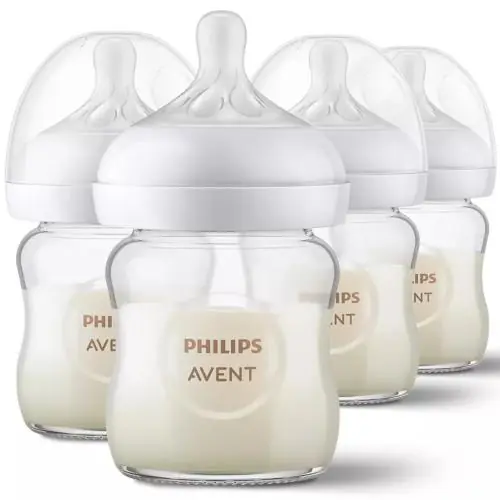 Avent SCY910/04 Natural Glass Baby Bottle - 4O