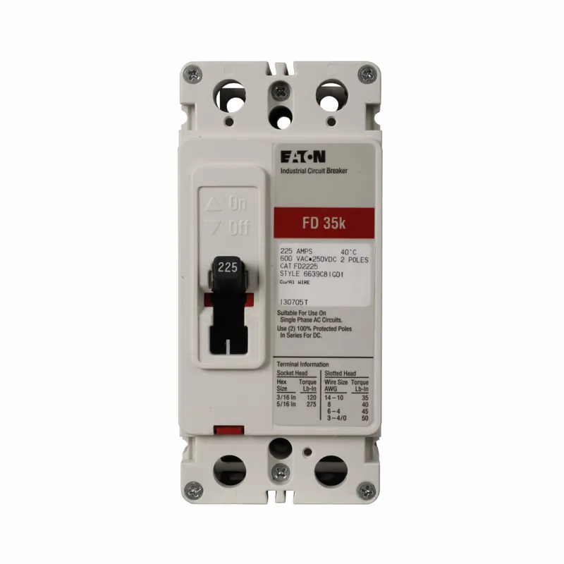Eaton FD2030 Breaker Ckt Case Mld 600VAC/250VDC 30A