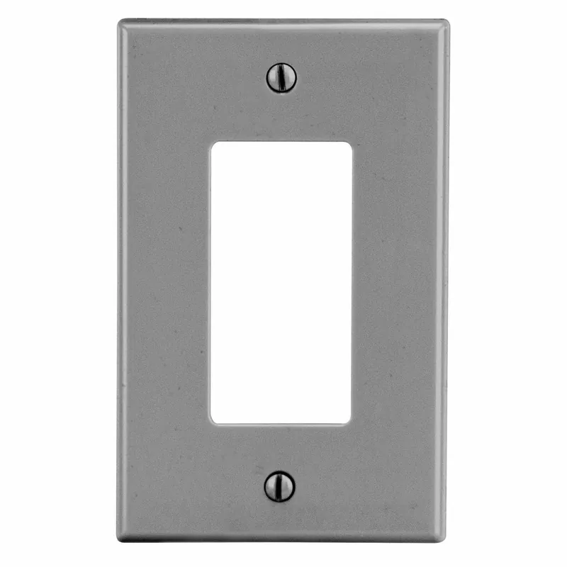 Premise Wiring PJ26GY Wall Plate Non-Metallic Mid-Sized 1-Gang