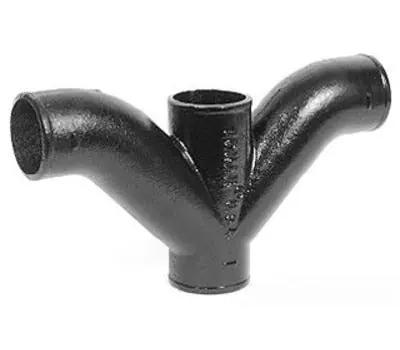 Charlotte Pipe NH000241000 Cast Iron Double Wye 3 inch x 3 inch x 3 inch x 3 inch