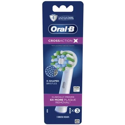 Oral-B 80748076 EB50-3 Cross Action Brush Refills